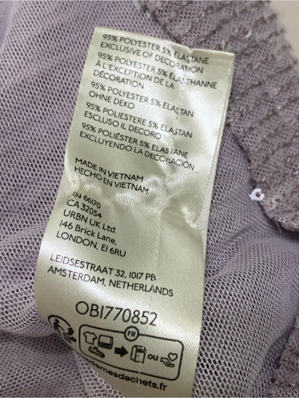 Anthropologie Lavender Sequin Mock-Neck Tank - Picture 10 of 11